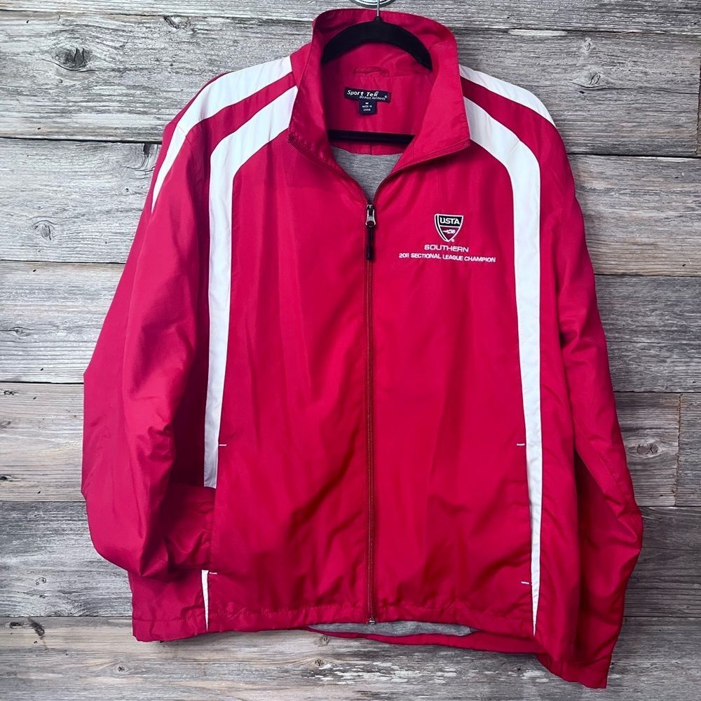USTA Southern 2011 Sectional League Champion Lined Zip Up Jacket Medium 💗